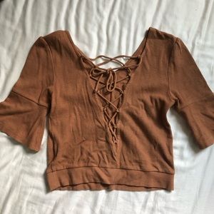 Moussy knit short sleeve top size S.